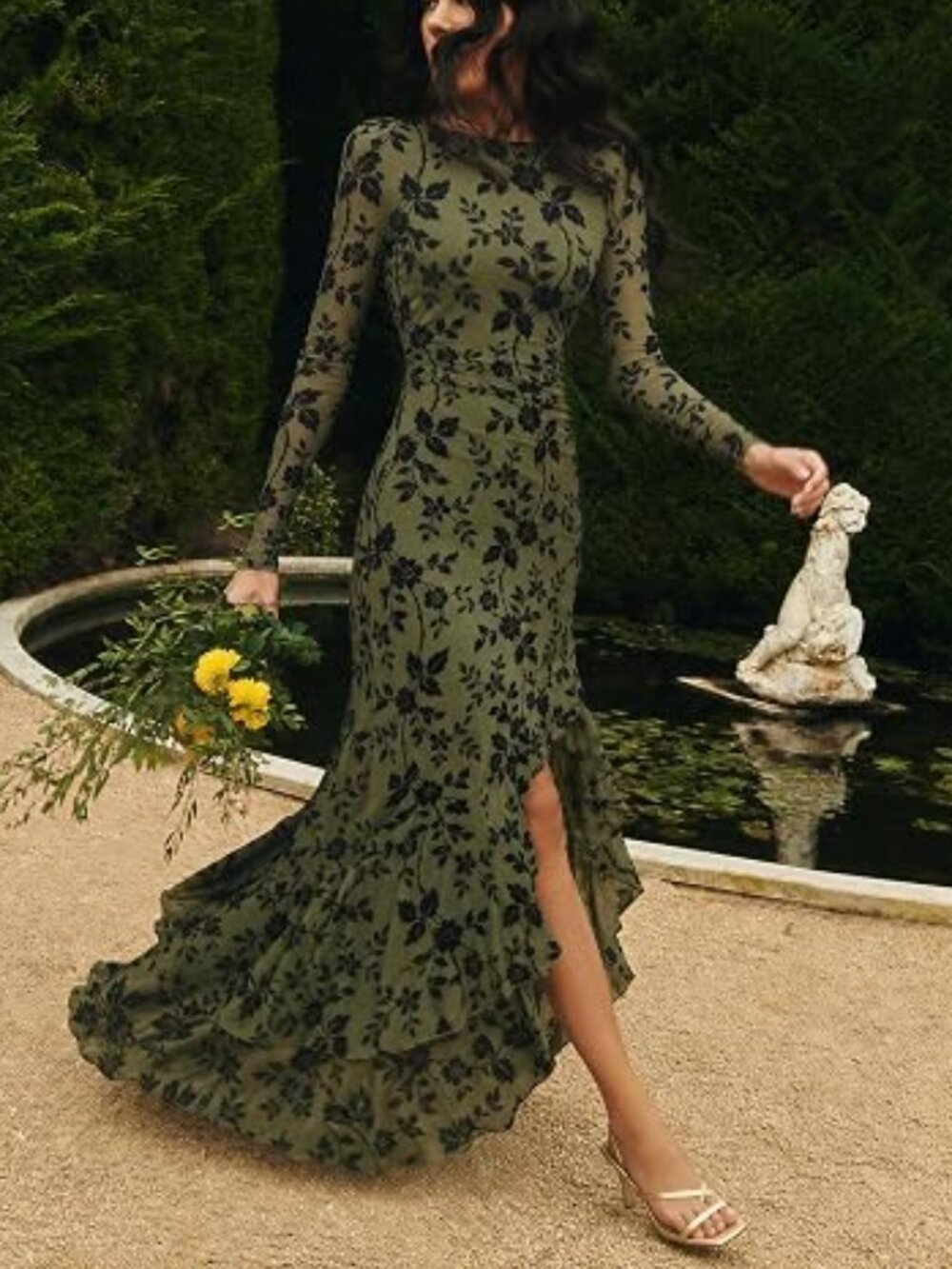Women's Fall Wedding Guest Cocktail Formal Maxi Dresses